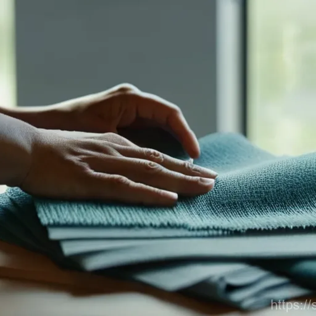 섬유기사 실기시험의 준비 방법 - **Material Explorer in a Textile Lab**
    A focused young textile engineer, dressed in a clean, pra...