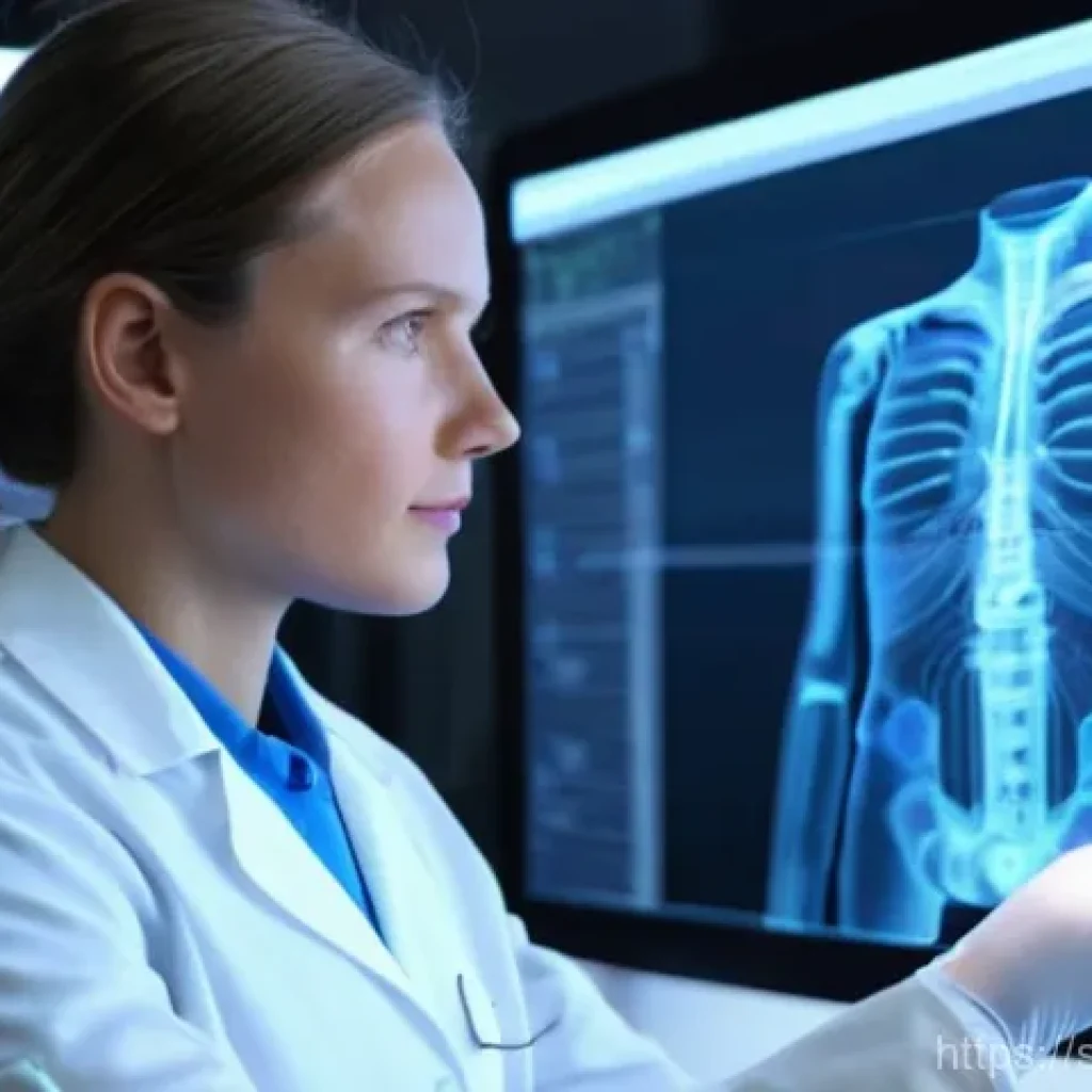섬유기사와 직업적 성공 사례 - **Prompt: The Future of Medical Textiles**
    A highly detailed, photorealistic image of a female t...