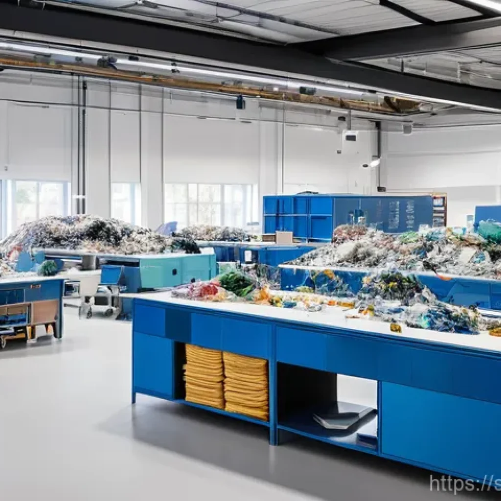 섬유기사 필기시험 핵심 노트 - **Prompt 1: Sustainable Textile Innovation Hub in Borås**
"A visually stunning and clean textile...