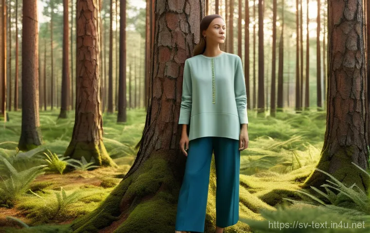 섬유기사와 실무적 응용 - Image Prompt 1: The Embrace of Nature's Fabric** 섬유기사와 실무적 응용 - Image Prompt 1: The Embrace of Nature's Fabric**