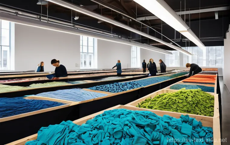 섬유기사 국가시험 준비 방법 - **Prompt: "A dynamic, brightly lit modern textile laboratory at a university in Borås, Sweden. Sever... 섬유기사 국가시험 준비 방법 - **Prompt: "A dynamic, brightly lit modern textile laboratory at a university in Borås, Sweden. Sever...