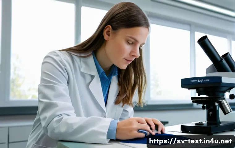 섬유기사 실기 시험 채점 기준 - **Prompt 1: Focused Preparation in a Swedish Textile Lab**
    "A young female Swedish textile engin...