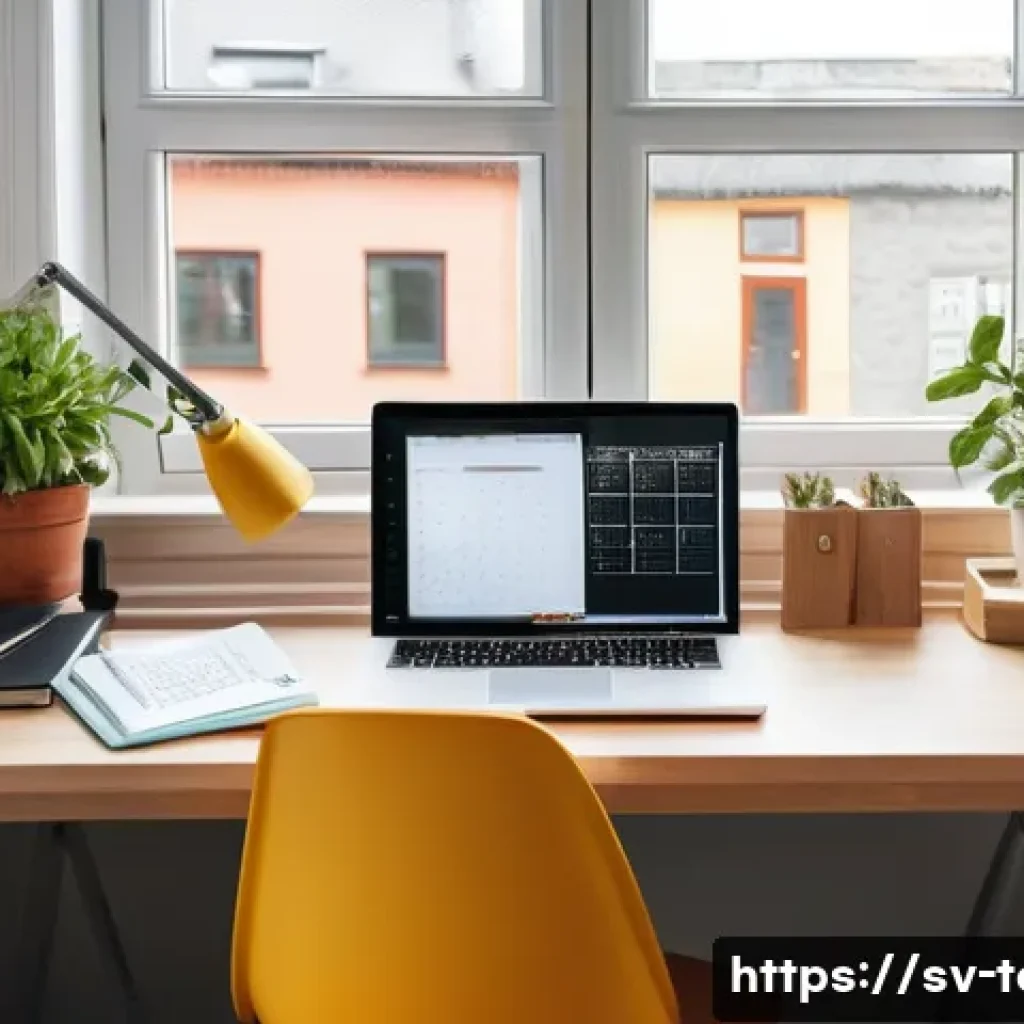 섬유기사 공부 시간 관리법 - A bright and cozy Swedish home study room featuring a young adult student sitting at a wooden desk w...