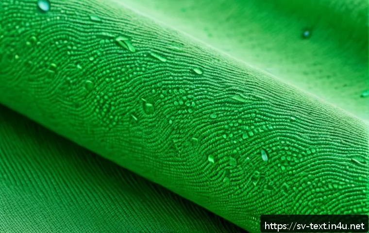 섬유기사와 산업용 섬유 - A close-up, hyper-realistic image of sustainable textiles made from biobased fibers such as lyocell ...